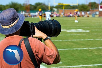 a sporting event photographer - with Florida icon